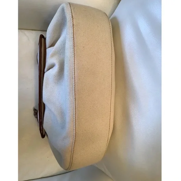 Vintage FENDI Bag with cotton fabric - excellent condition - Picture 3 of 13